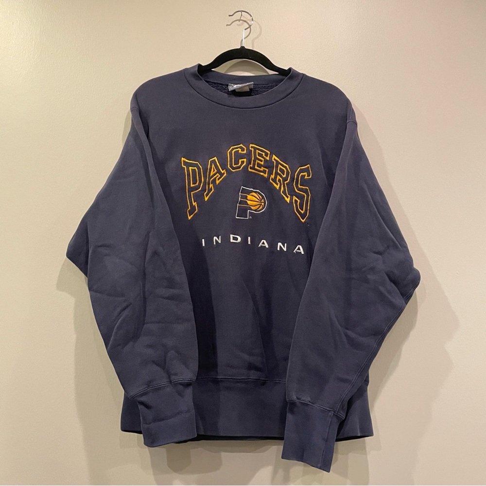 Lee Sport Old School Indiana Pacers Crewneck Sweatshirt